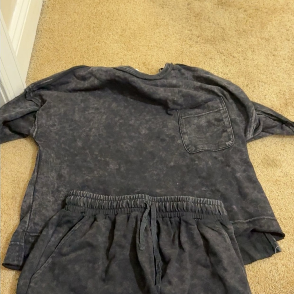 Women's Charcoal Loungewear Set